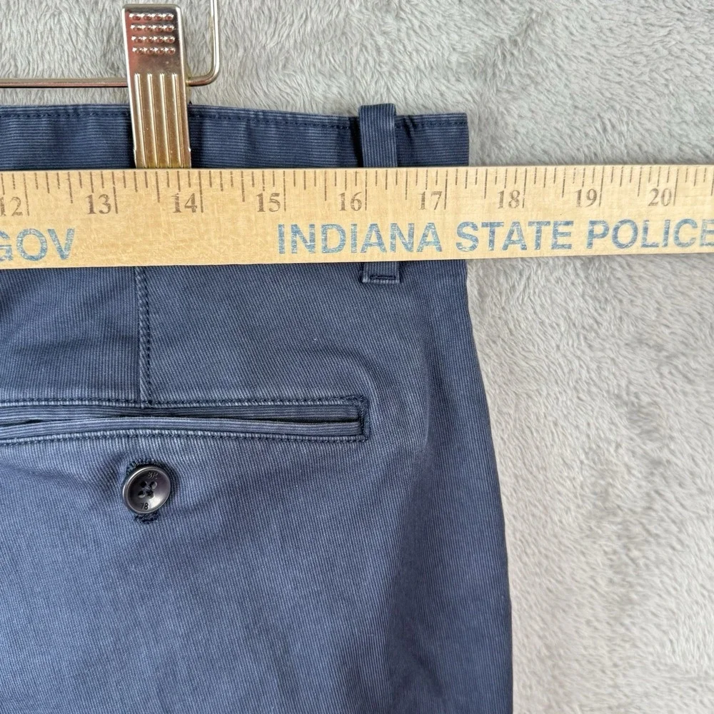 Banana Republic Aiden Pants Mens 34x30 Navy‎ Blue Chino Flat Front Cotton Office